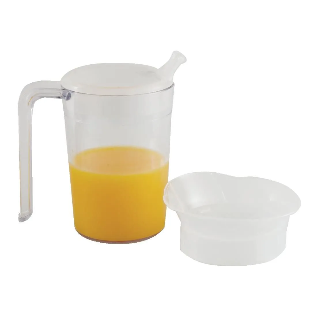 CC975 Clear Mug with Handle & 2 lids