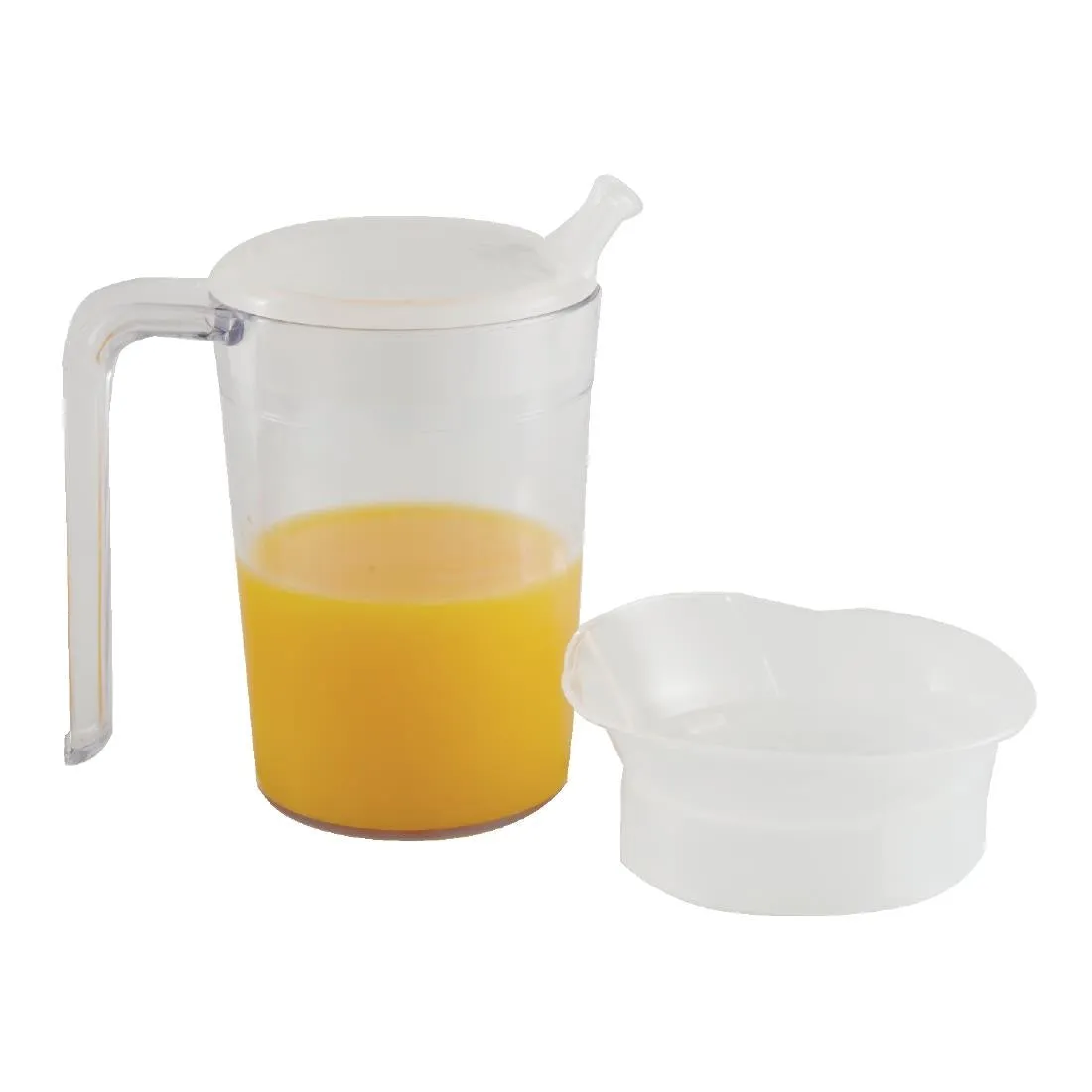 CC975 Clear Mug with Handle & 2 lids