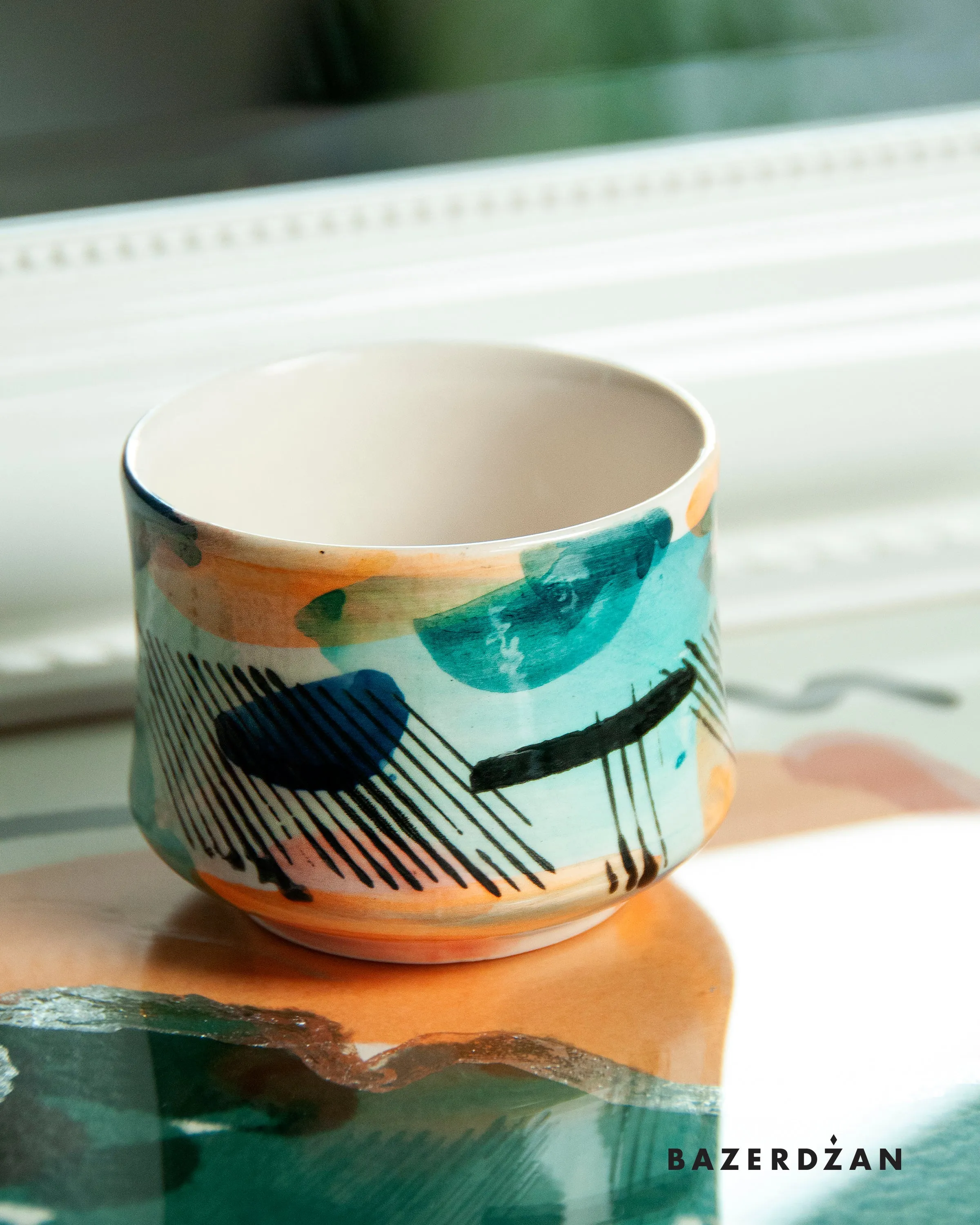 Ceramic Hand Painted Maxi Fildzan Cup by Bokajok Ceramics