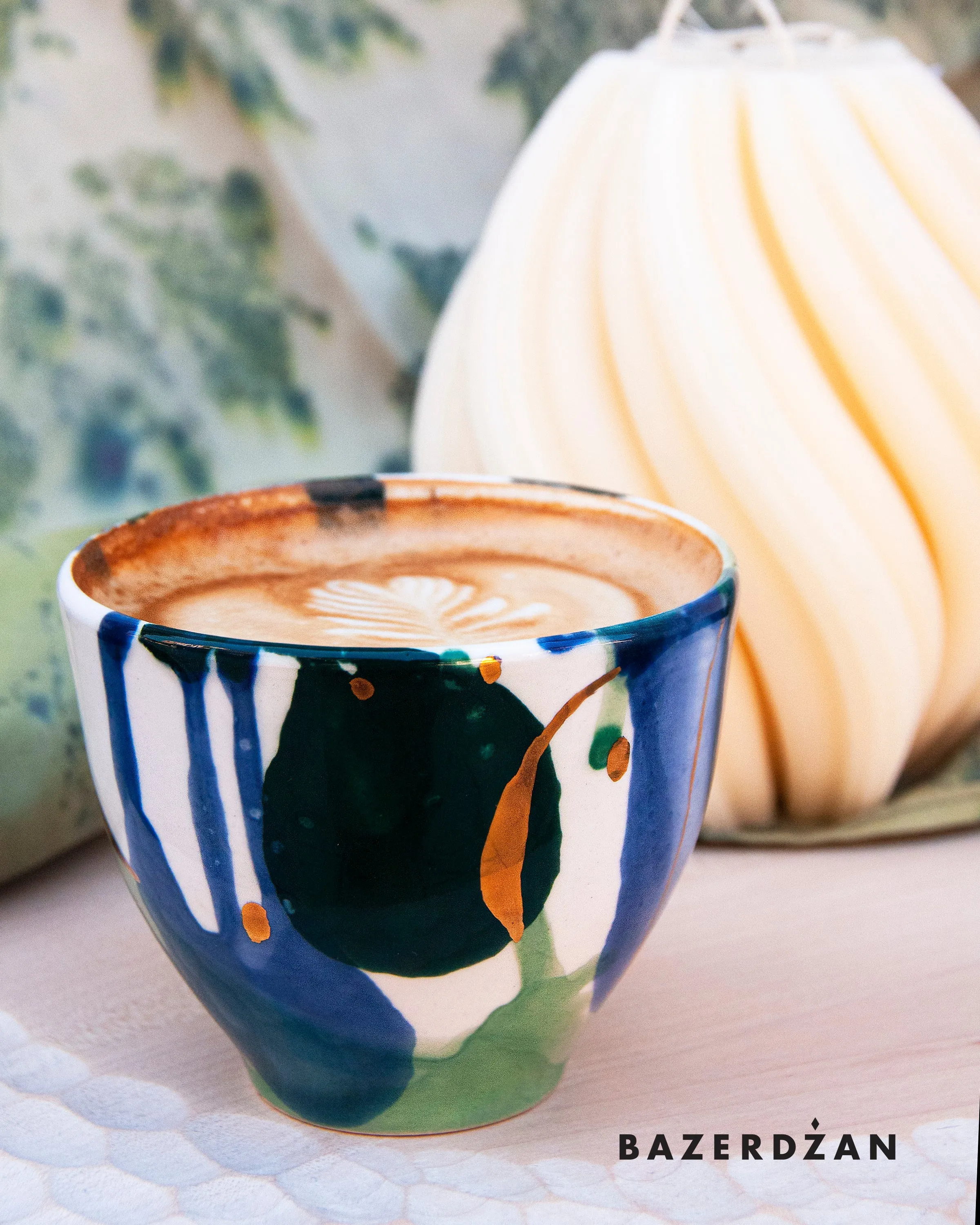 Ceramic Hand Painted Maxi Fildzan Cup by Bokajok Ceramics