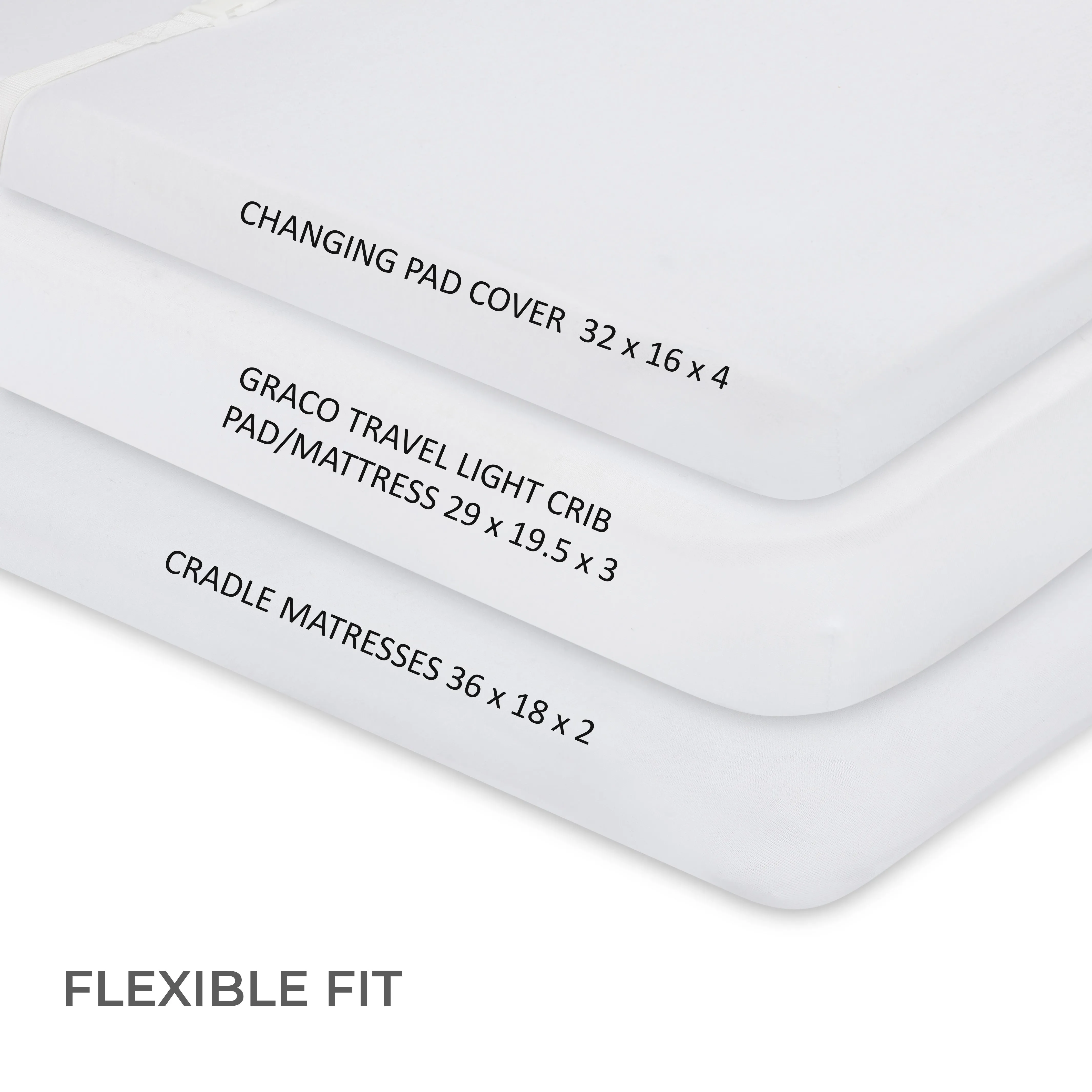 Changing Pad Cover | Cradle Sheet Set - Solid White