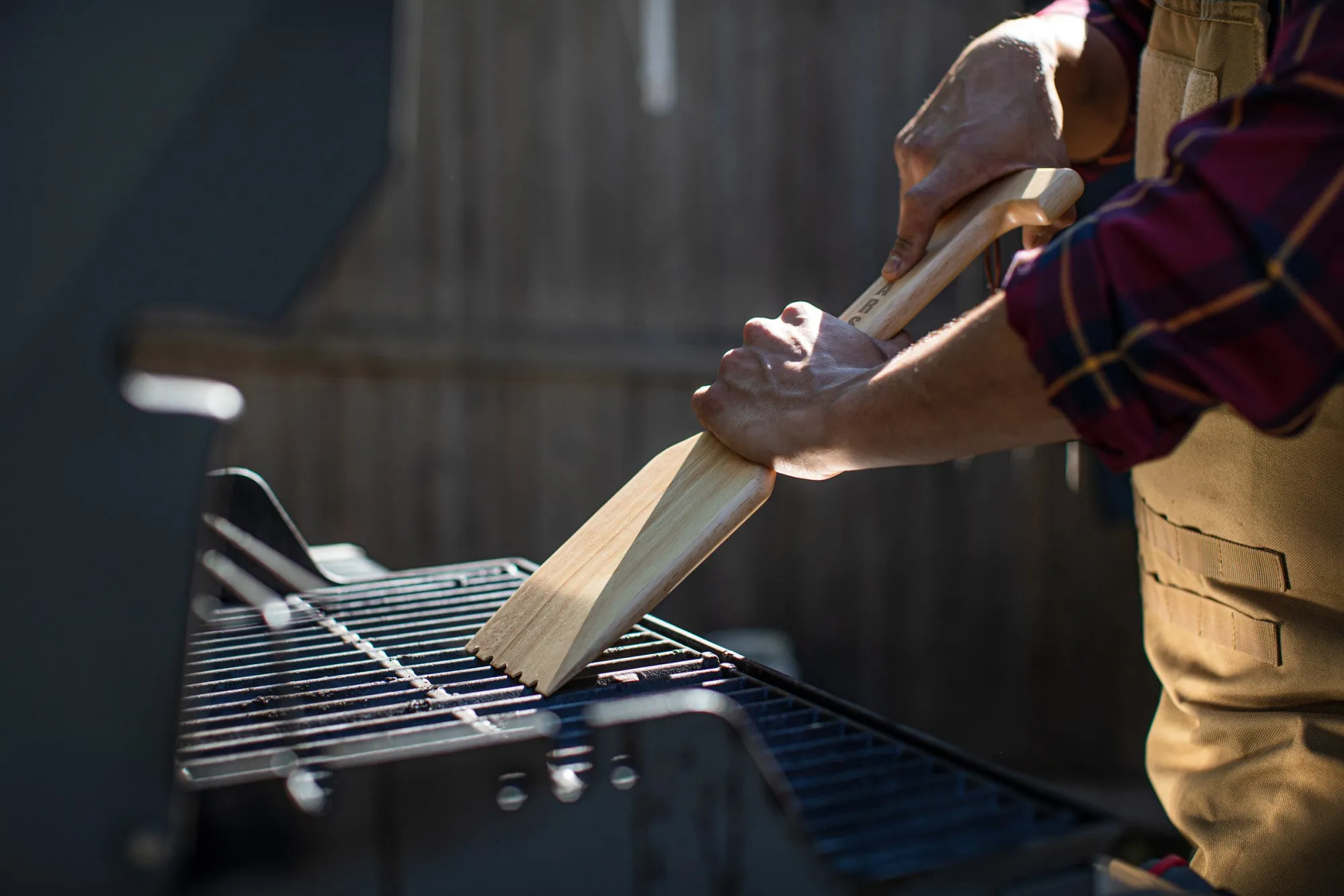 Chicago Bears - Hardwood BBQ Grill Scraper with Bottle Opener