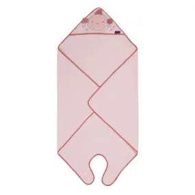 Clevamama Bamboo Apron Baby Bath Towel (Pink)