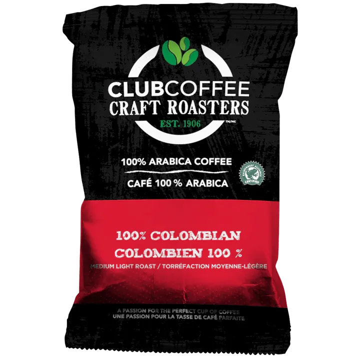 Club Coffee Craft Roasters 11CL104-100COL42X2 - Pouches - 100% Colombian (42x2oz) | Denson CFE