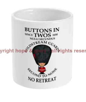 Coldstream Guards Buttons In Two's Ceramic Mug