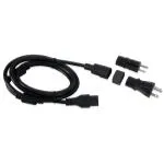 Convertible Smart Volt Dual Ferrite Power Cord 120/240 6.5 ft w/ 120 Volt and 240 Volt Adaptor (12/Cs)