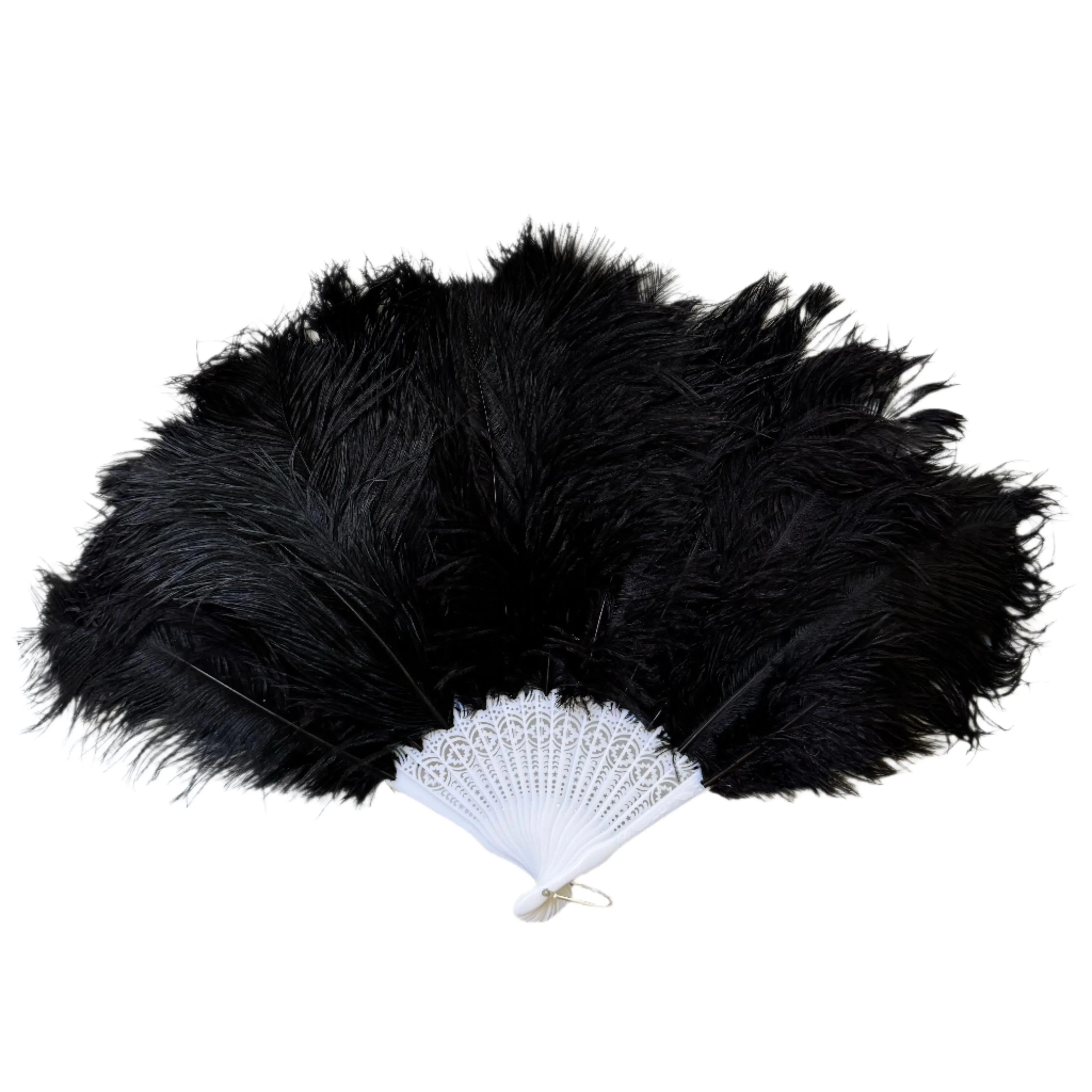 Costume Dance Ostrich Feather Fan - Classic