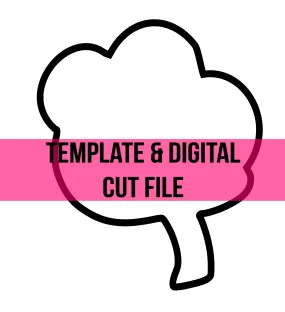 Cotton Ball Template & Digital Cut File