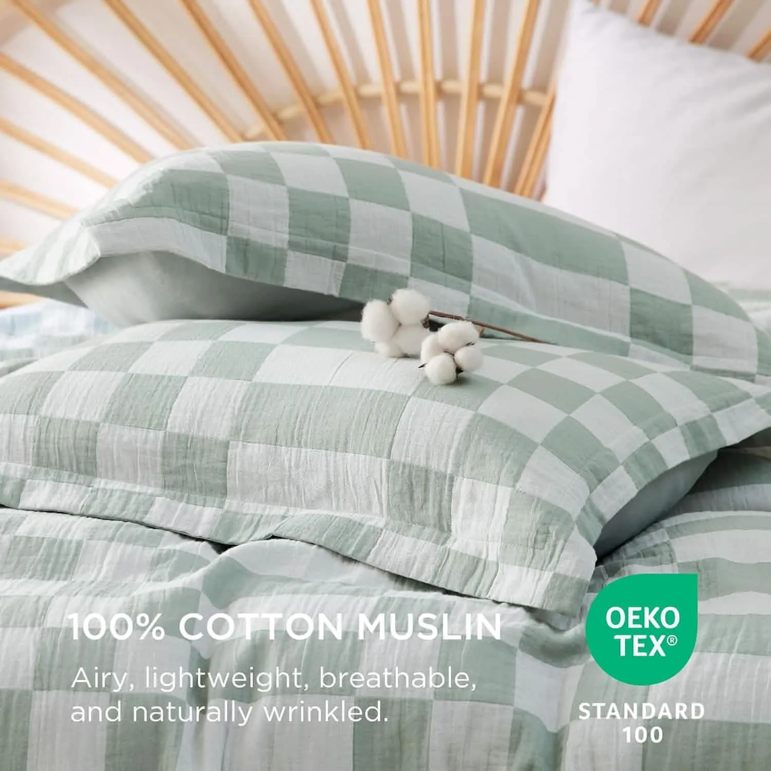 Cotton Muslin Duvet Cover Set