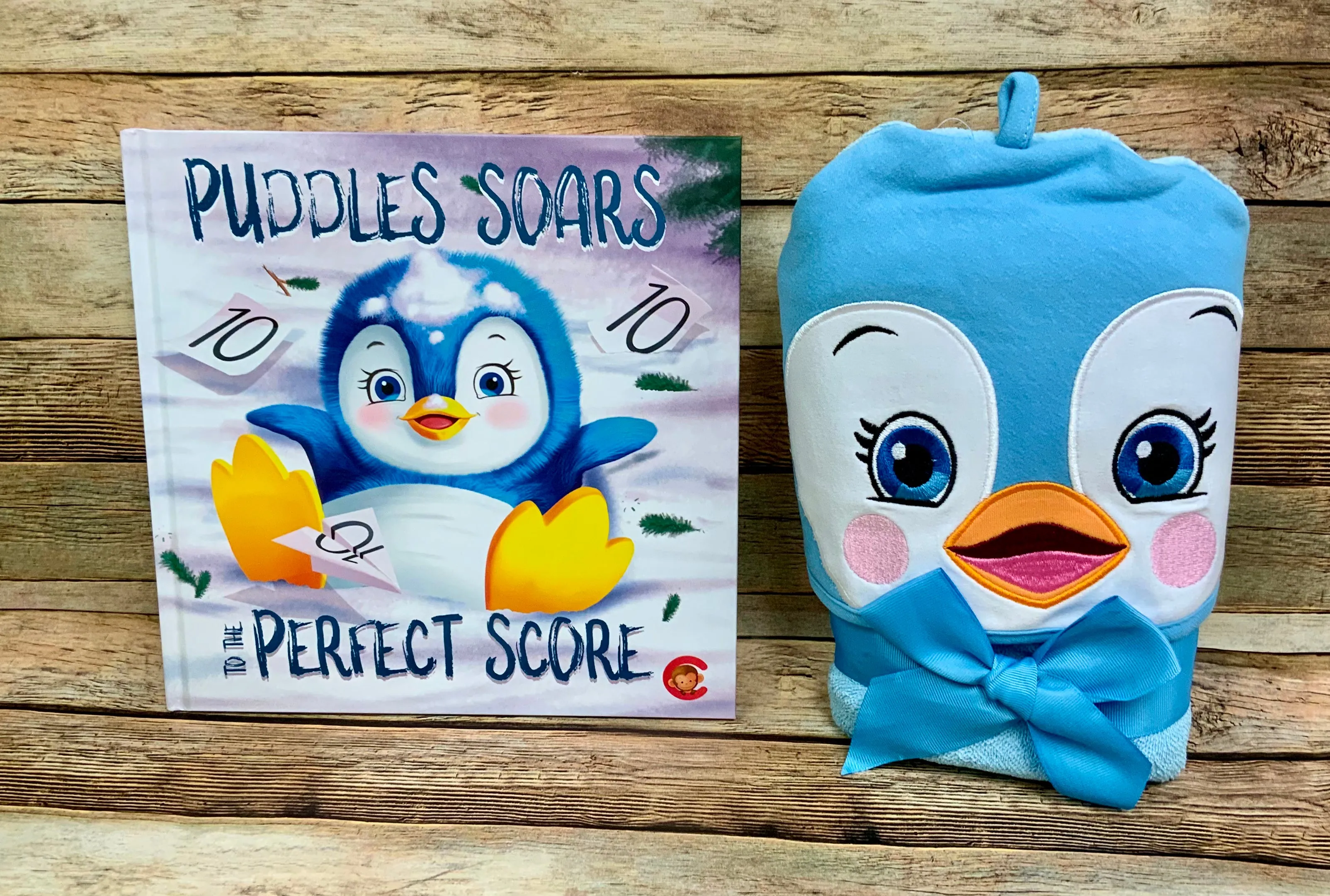 Cubbie Hooded Towels Monkey, Penguin and Dragon