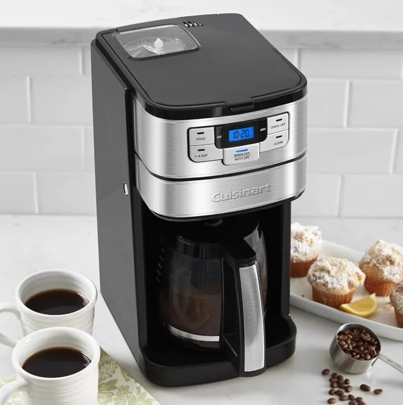 Cuisinart Grind & Brew 12-Cup Coffeemaker, Black – Certified Refurbished