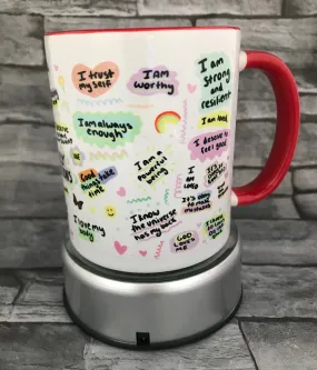 Daily affirmations mug