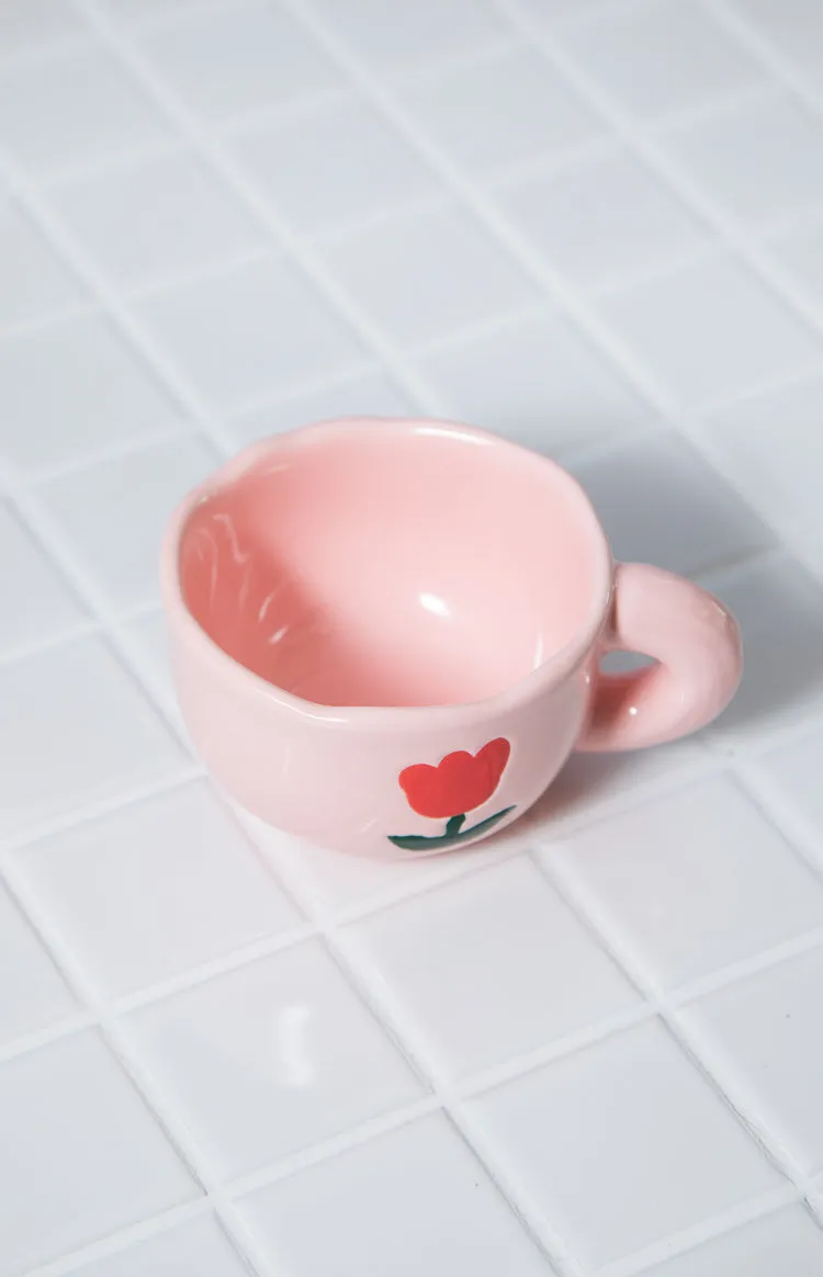 Daisy Pink Floral Mug Set (FREE over $150)