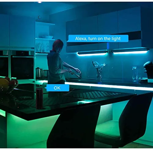 DAYBETTER Smart WiFi App Control Led Strip Lights Work with Alexa Google Assistant -32.8 feet