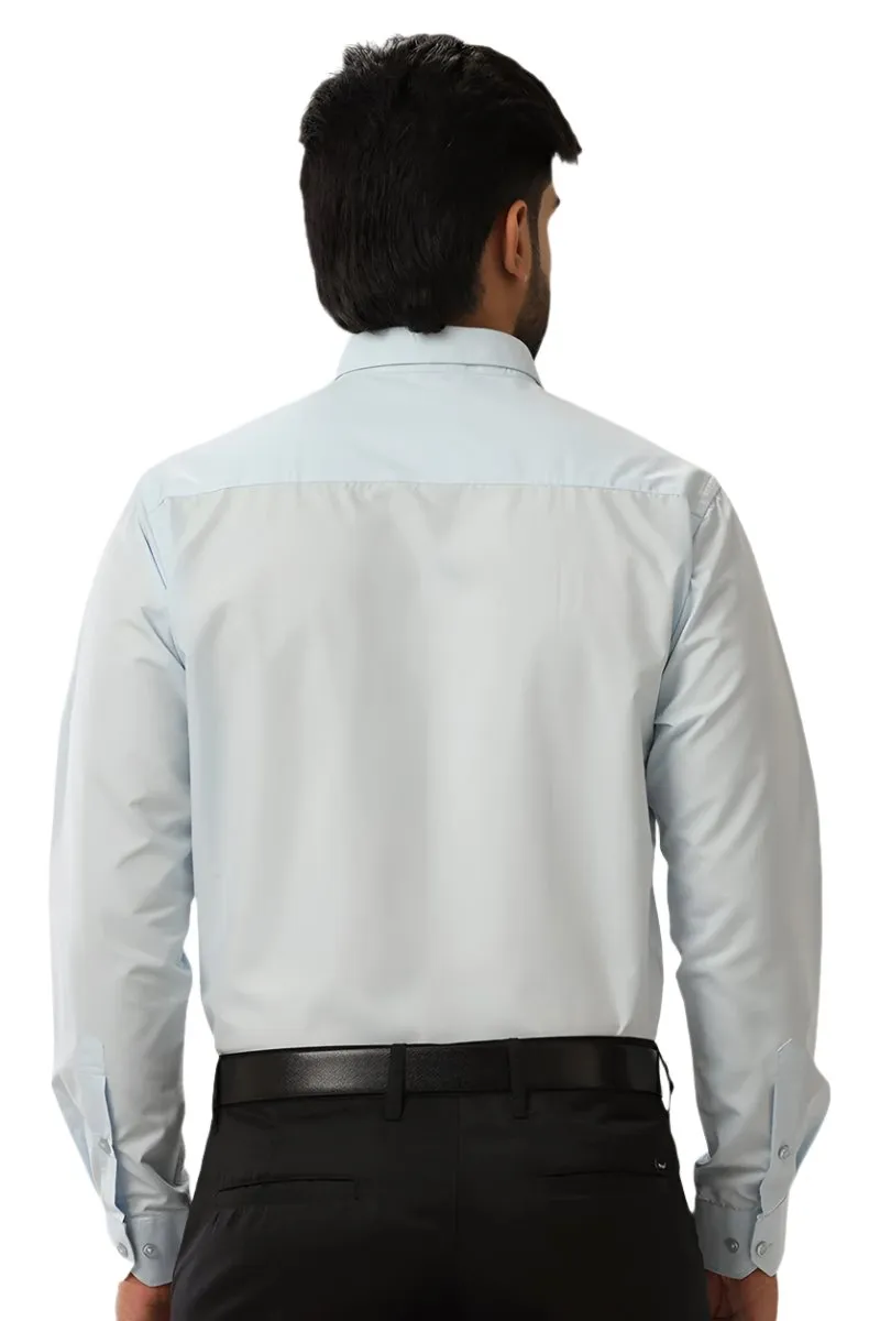 Denmark - Light Blue Formal Shirts for Men | Ariser