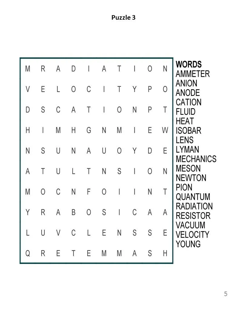 Digital Download 100 Printable Word Search Puzzles