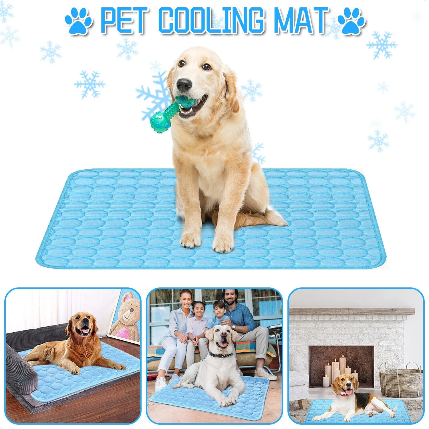 Dog Cooling Pad | Puppy Blanket For Summer Sleeping