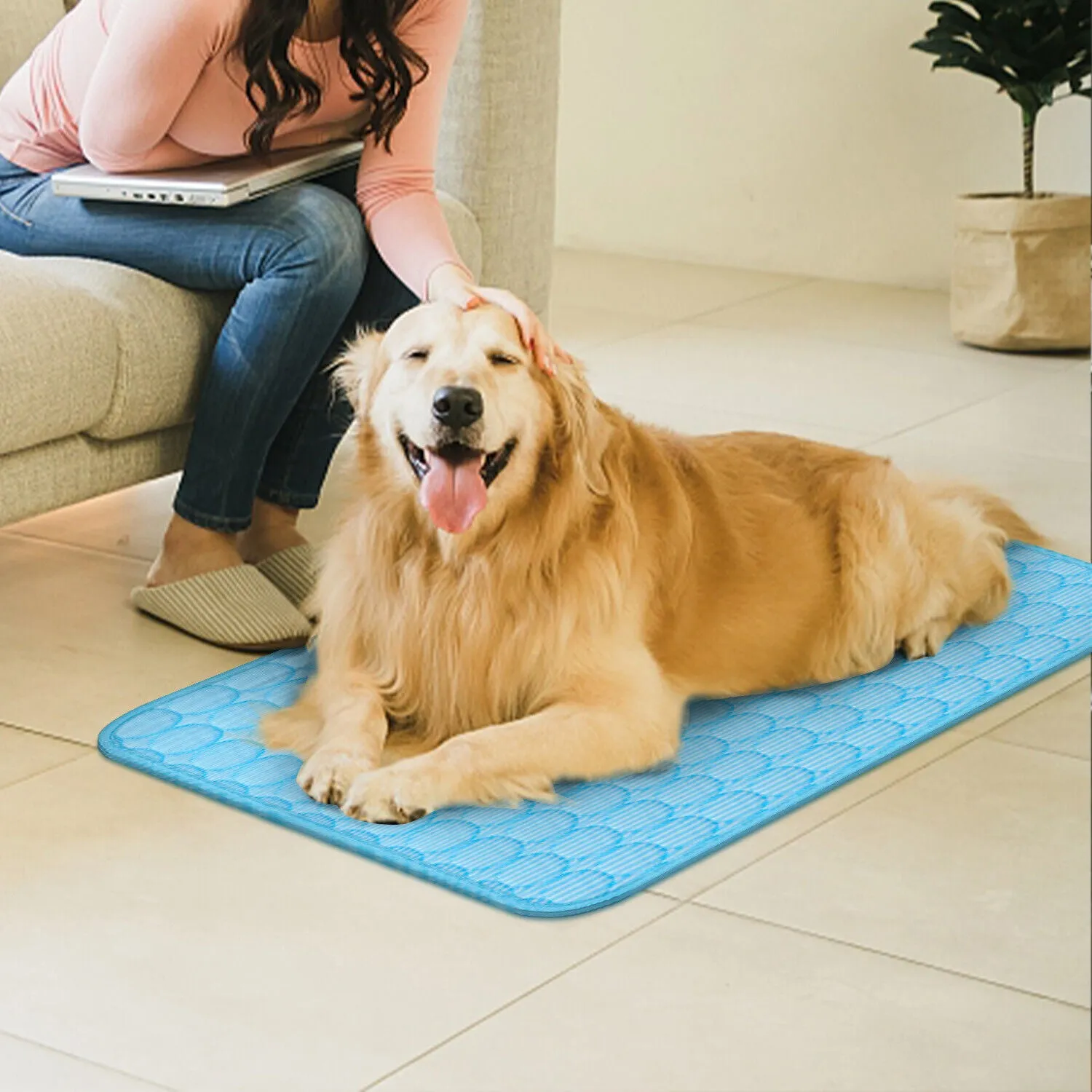 Dog Cooling Pad | Puppy Blanket For Summer Sleeping