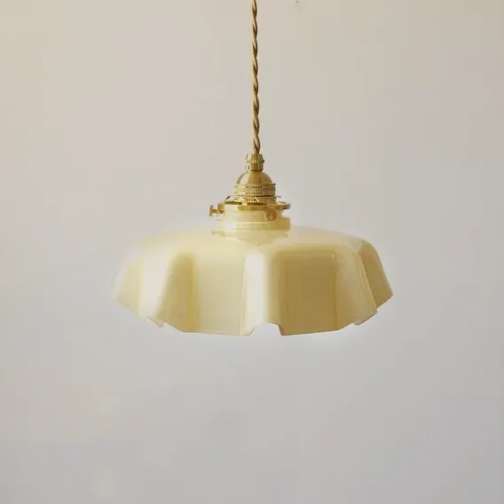 Draped Flower Retro Glass Ceiling & Pendant Light