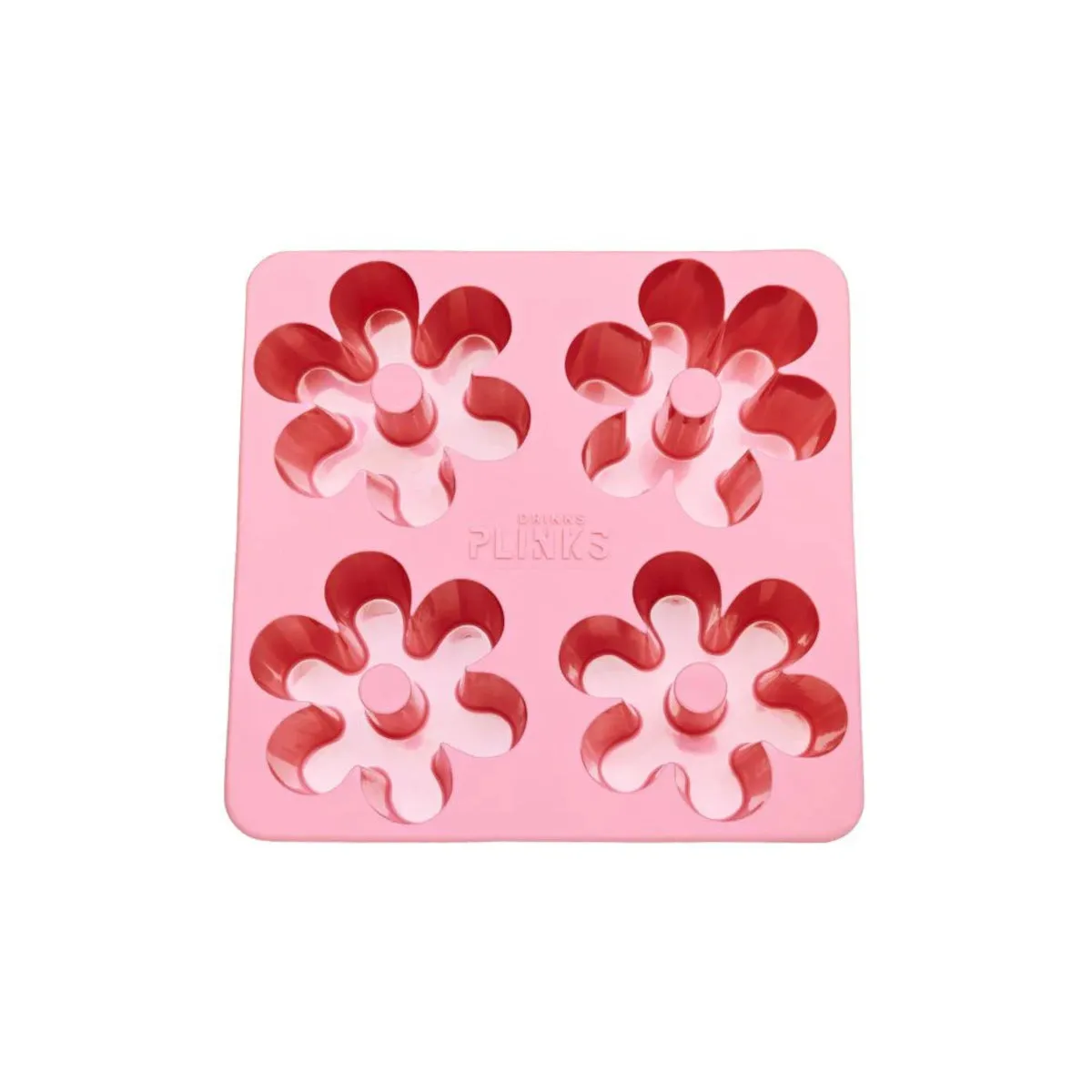 Drinks Plinks Daisy Ice Mould Tray Pink