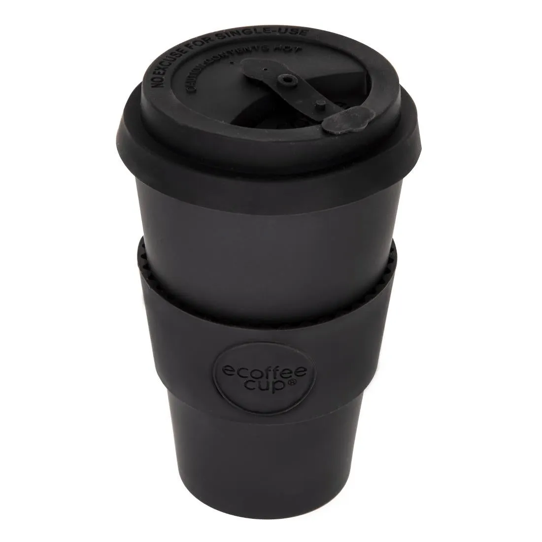 DY493 ecoffee Cup Reusable Coffee Cup Kerr & Napier Black 14oz