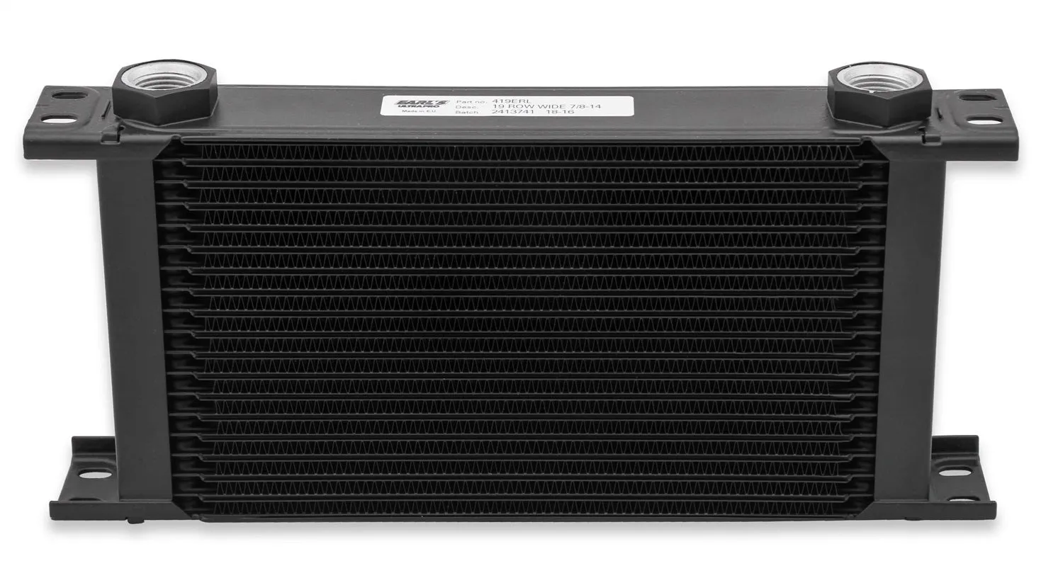 Earl's Performance 440ERL UltraPro Oil Cooler; Black; 40 Row; -10AN Female; Wide;