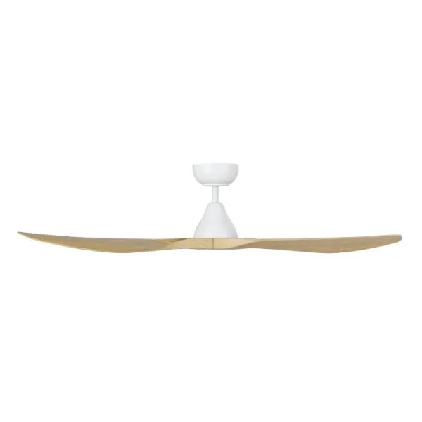 Eglo Surf 52in 132cm Ceiling Fan - White with Oak Finish