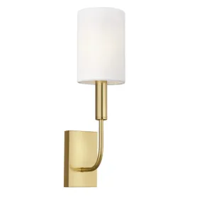 Elegant Single Wall Light in Burnished/Brushed Brass - ID 10963