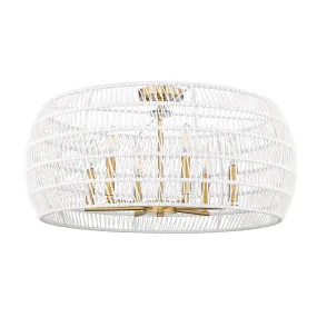 Ellie 4 Light Semi-Flush in Modern Brushed Gold