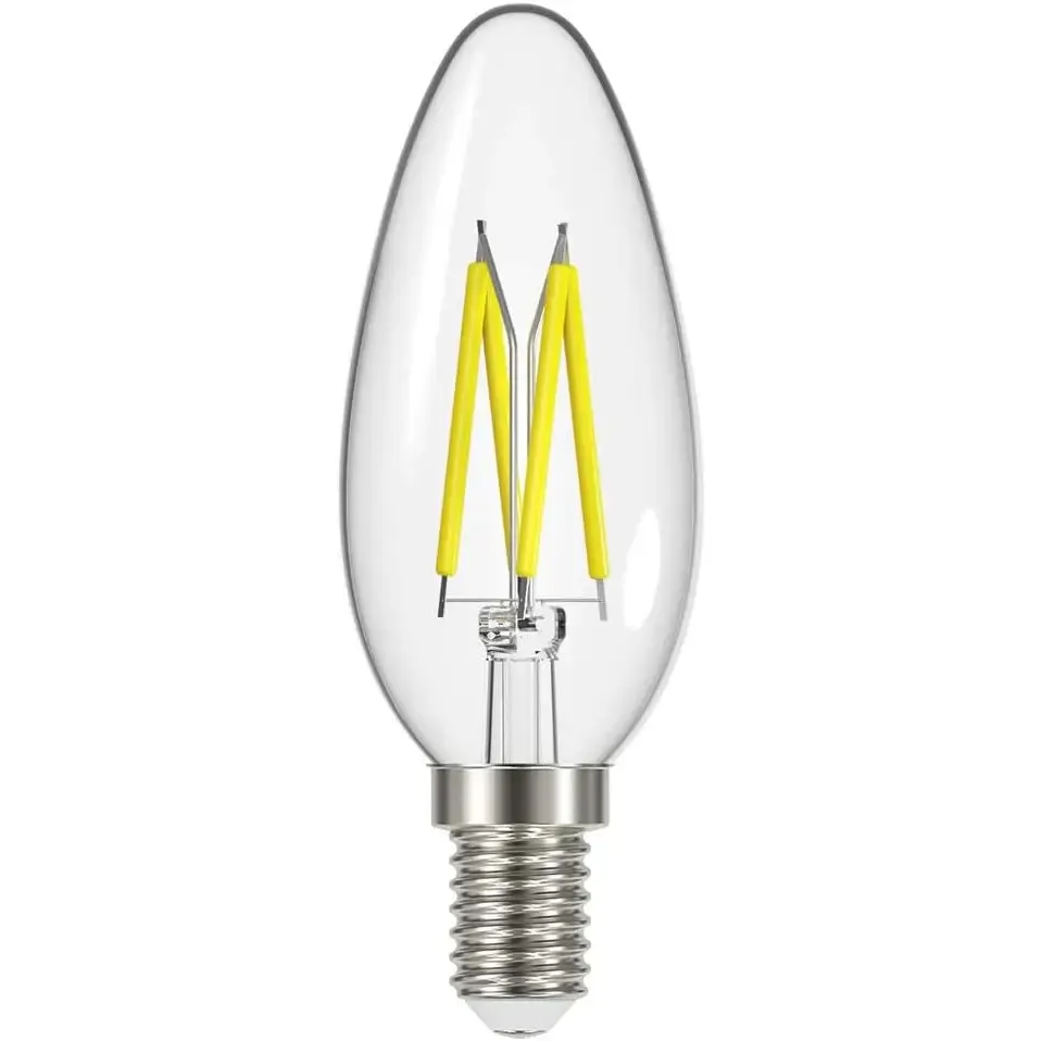 Energizer LED Candle Filament 5W = 40W SES / E14 Warm White Bulb (Dimmable)