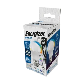 Energizer Smart B22 (BC) GLS - 9.2W - Colour Changing - 806lm