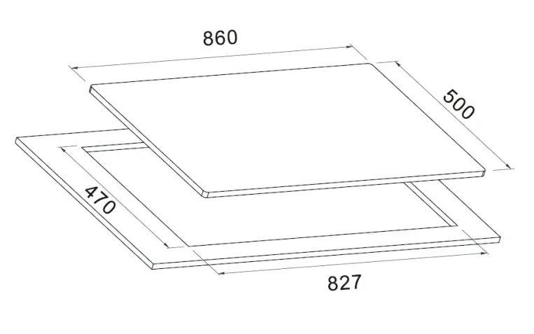 Euro Appliances ECT900GX3 90cm Stainless Steel Gas Cooktop - Special Order