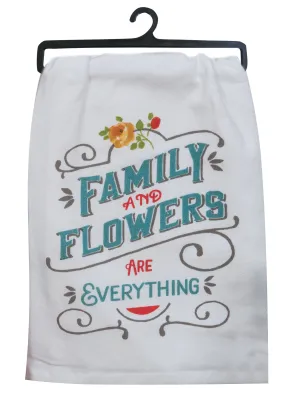 FAMILY FLOWERS FLOUR SACK TOWEL