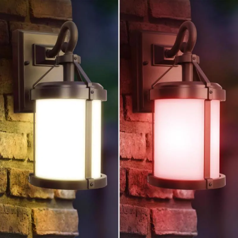 Feit Smart Home Bronze Dusk to Dawn LED Smart-Enabled Wall Lantern