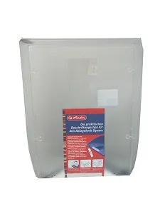 File Tray Square With Clip - Translucent