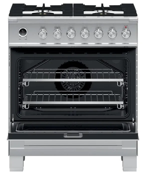 Fisher Paykel - 3.5 cu. ft  Dual Fuel Range in Stainless - OR30SCG6X1