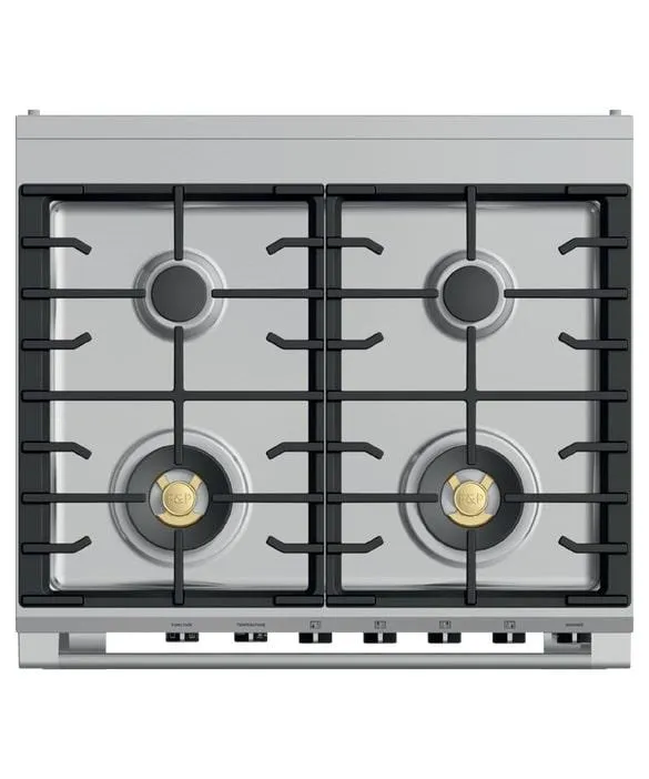 Fisher Paykel - 3.5 cu. ft  Dual Fuel Range in White - OR30SCG6W1