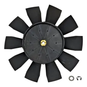 Flex-A-Lite Replacement Electric Fan Blade - 8-5/8" - Straight Blade - Plastic - Black - Flex-A-Lite Electric Fans