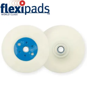 FLEXIPADS GRINDER PAD & NUT 115MM M14X2MM WHITE FLEX 20115