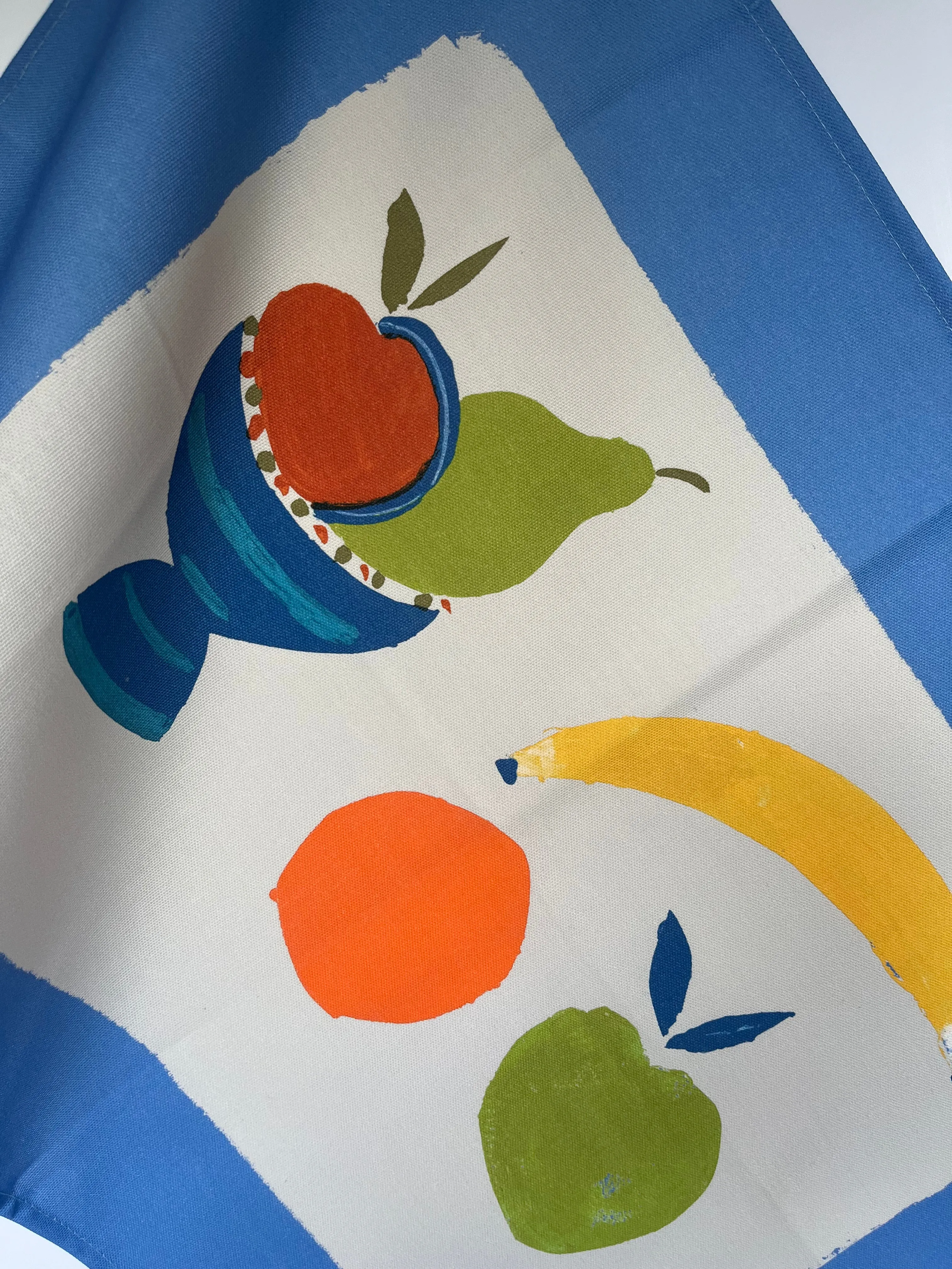 Fruit Bowl Tea Towel - Cornflower