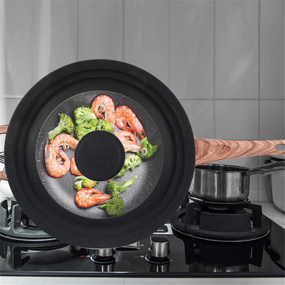 Frying Pan with Lid Multifunctional Glass Lid Wok Pan Lids Covers