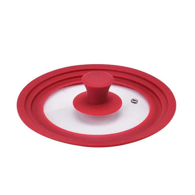 Frying Pan with Lid Multifunctional Glass Lid Wok Pan Lids Covers