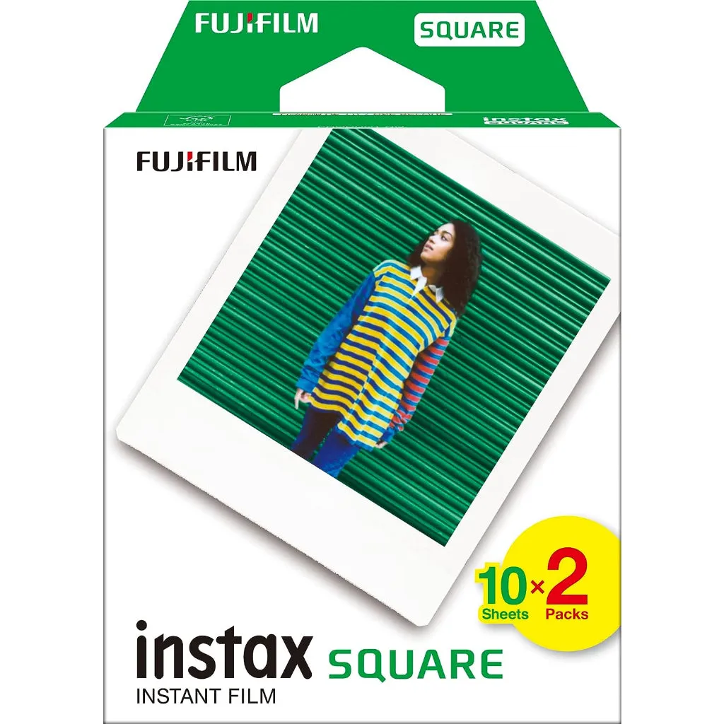 Fujifilm Film Instax Square Photo Paper 10's Single/Twin Pack | Suitable For Fujifilm SQ Camera