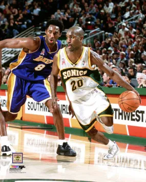 Gary Payton "Bye Bye Kobe" (2001) Seattle Sonics Premium Poster Print - Photofile