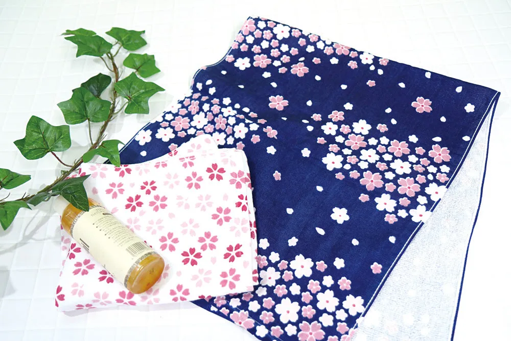 Gauze Face Towel - Sakura Night