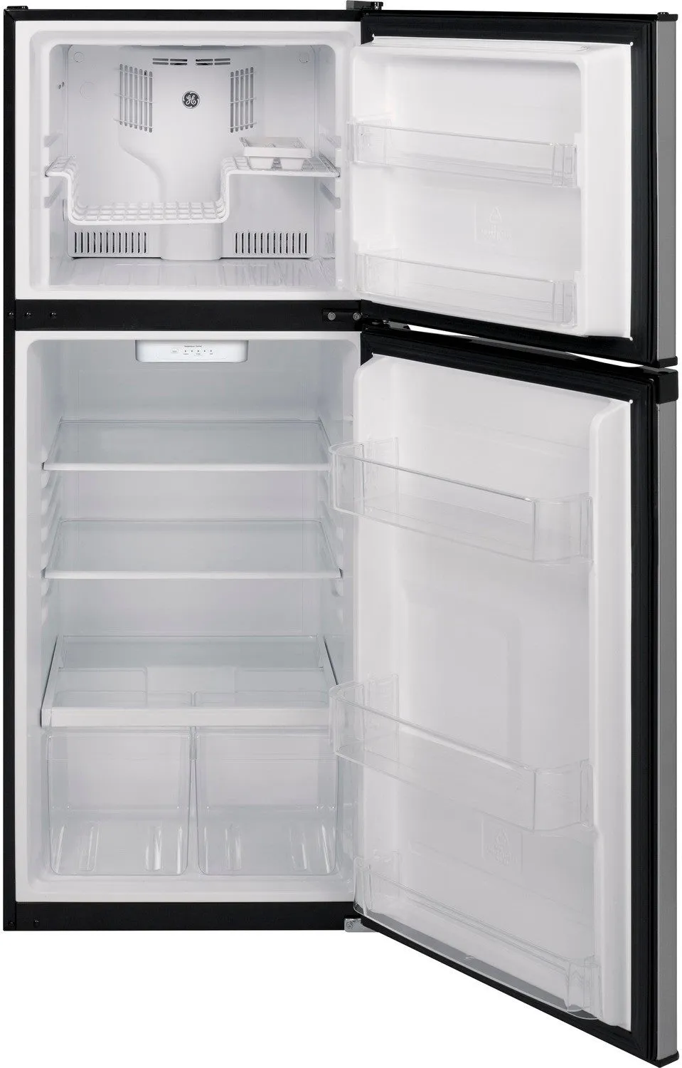 GE Stainless Steel Top-Freezer Refrigerator (11.55 Cu. Ft.) - GPE12FSKSB