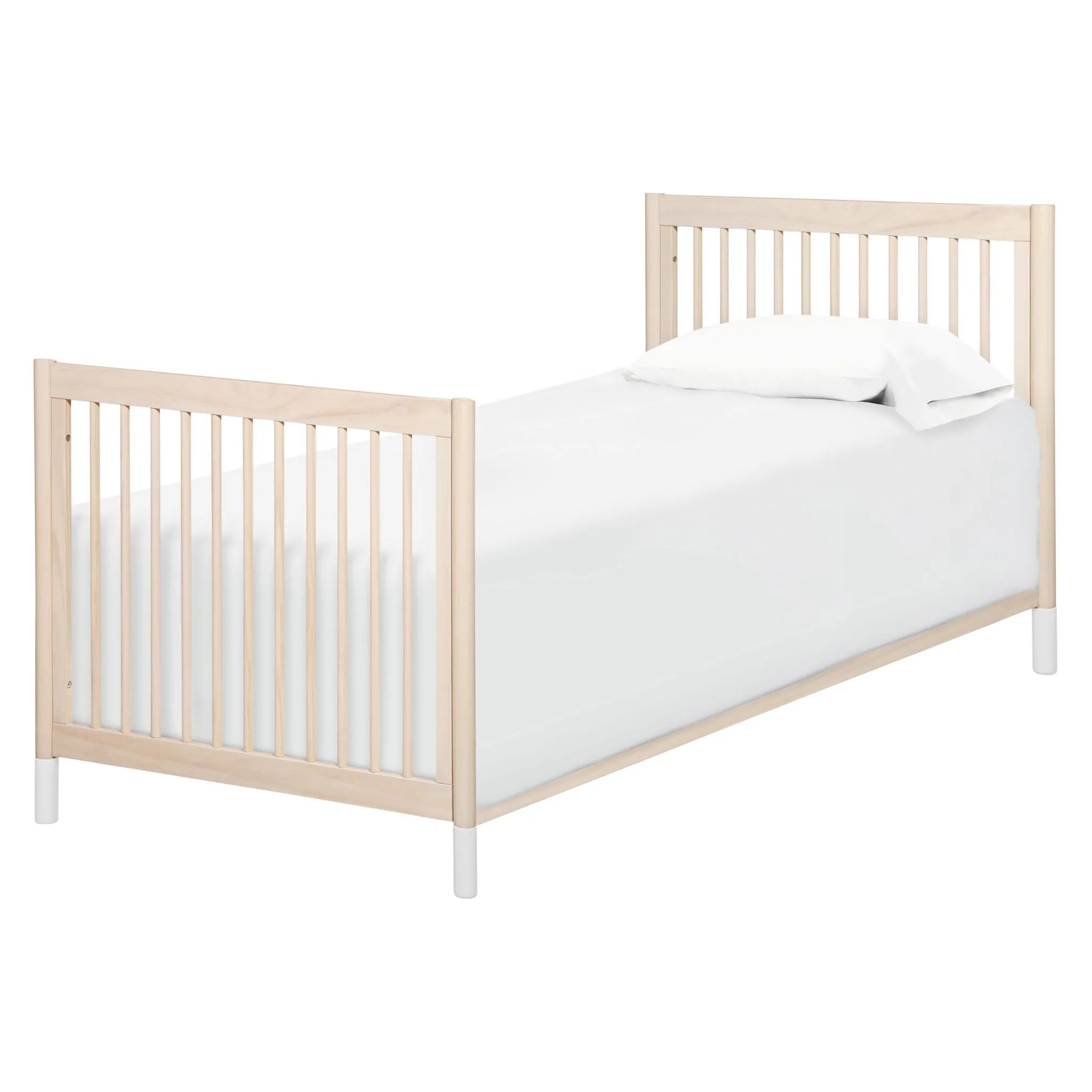 Gelato 4-in-1 Convertible Mini Crib | Washed Natural / White