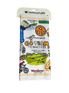 Go Team Tennessee Wanderer Dish Towel