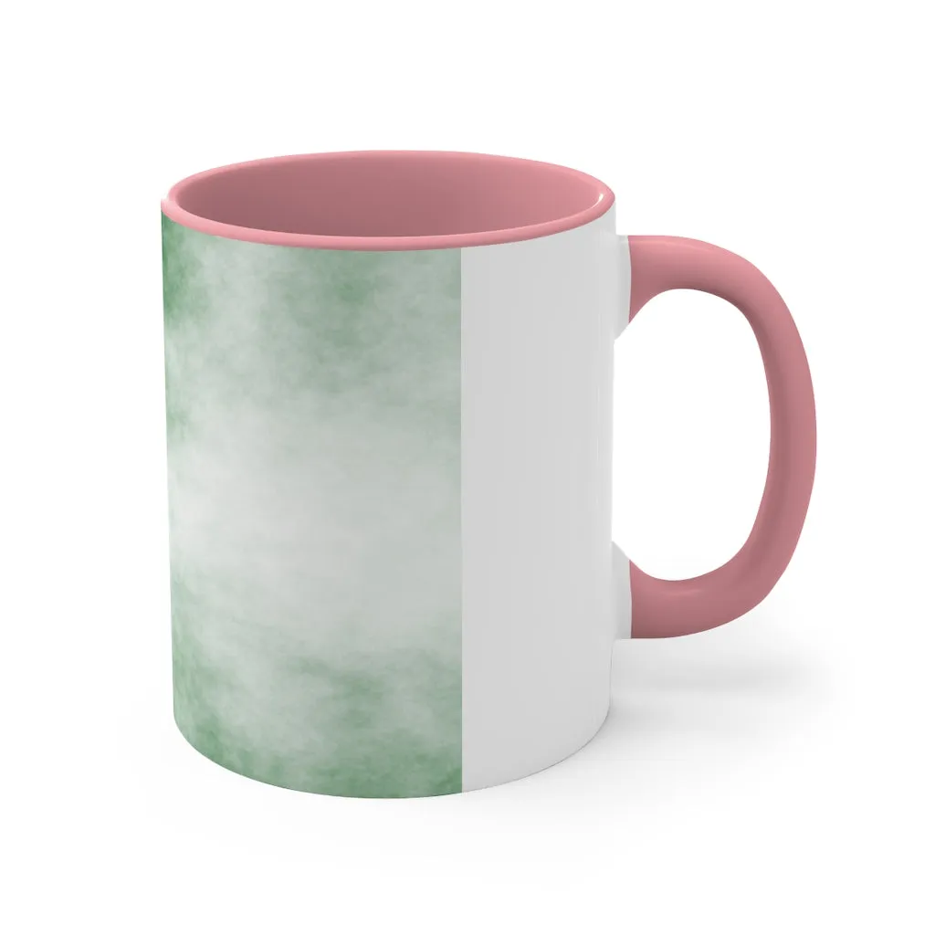 Green Clouds Accent Coffee Mug, 11oz