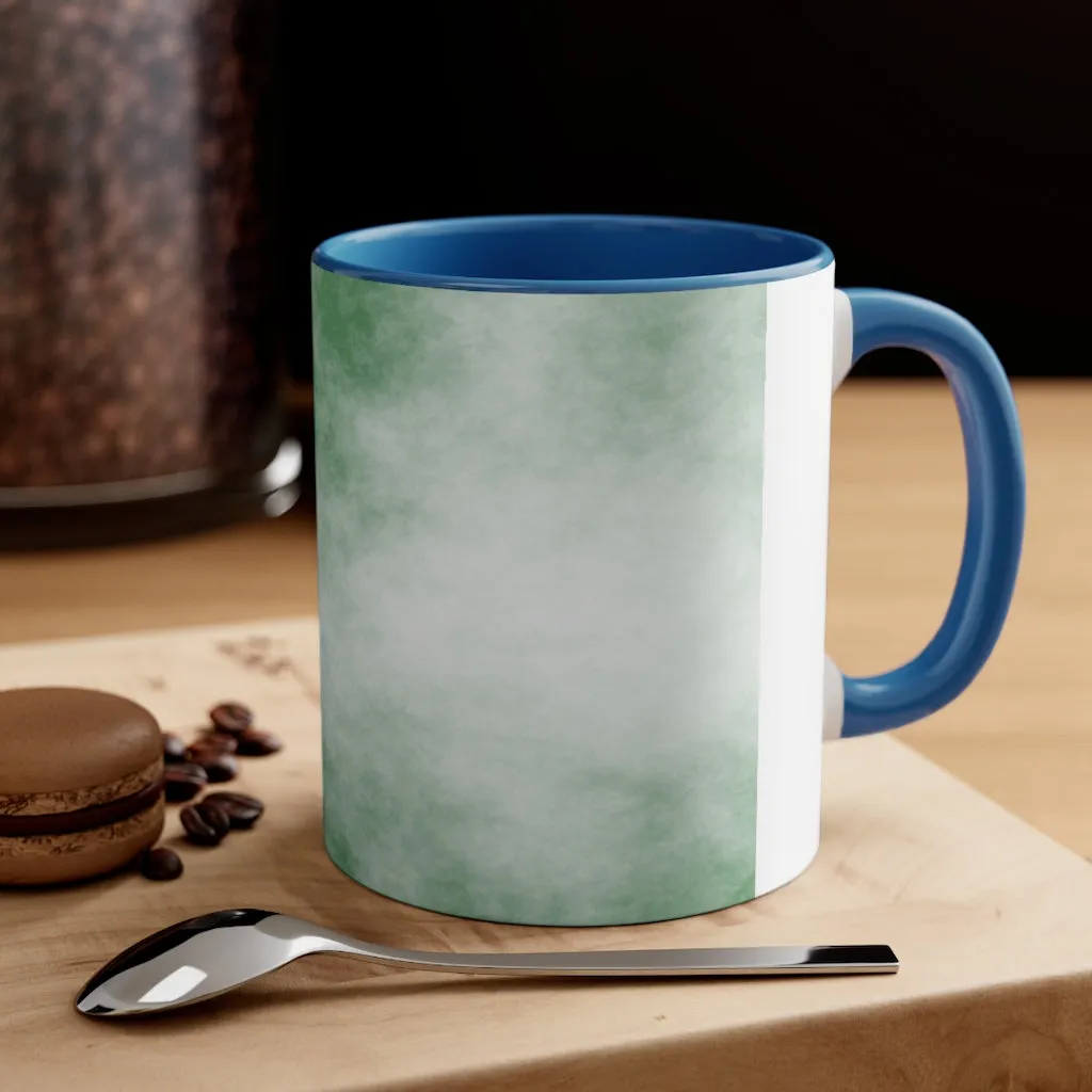 Green Clouds Accent Coffee Mug, 11oz